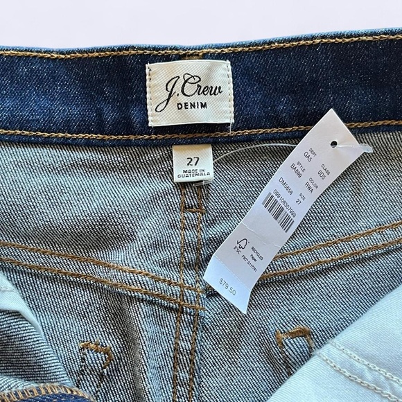 NWT J. Crew Indigo A-Line Denim Skirt - Picture 3 of 8